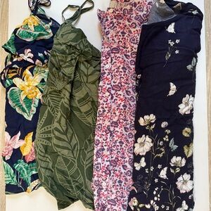 Bundle of 4 Floral and Patterned top Collection loft and old navy L and M